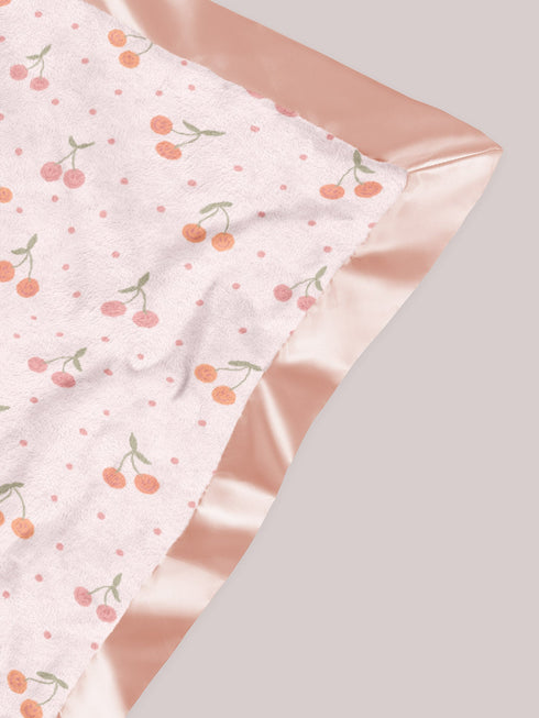 ultra-soft-thick-reversible-baby-blanket-cherry-cute-by-doodle-by-meg jujube bags at sophiasstyle.com